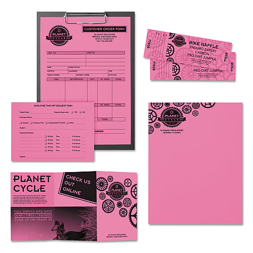 Astrobrights Color Paper, 24 lb Bond Weight, 8.5 x 11, Pulsar Pink, 500/Ream (21031)