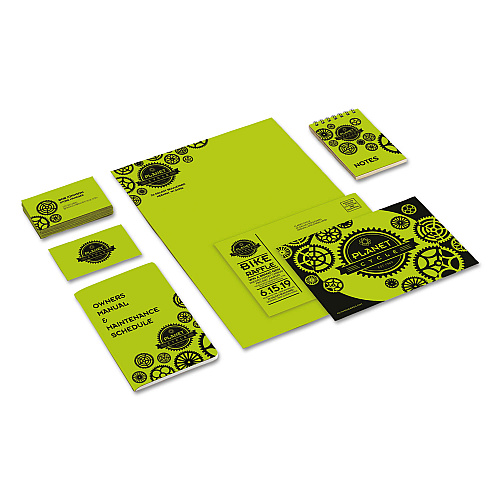 Astrobrights Color Cardstock, 65 lb Cover Weight, 8.5 x 11, Terra Green, 250/Pack (22781)