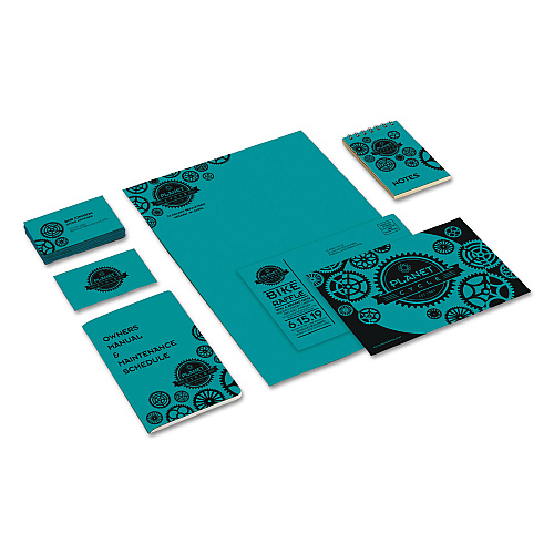Astrobrights Color Cardstock, 65 lb Cover Weight, 8.5 x 11, Terrestrial Teal, 250/Pack (21855)