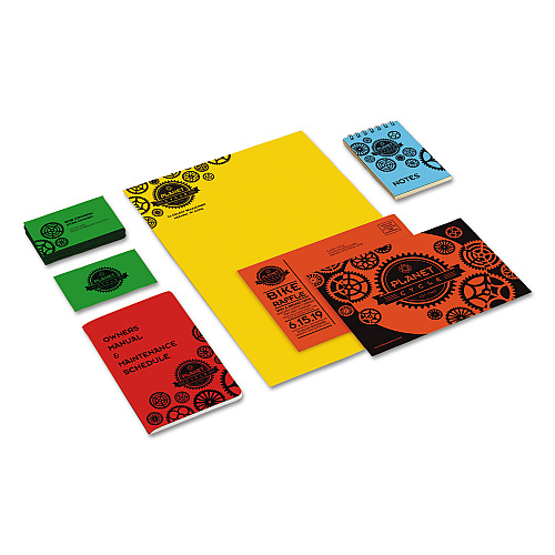 Astrobrights Color Cardstock -"Eco" Assortment, 65 lb Cover Weight, 8.5 x 11, Assorted, 250/Pack (98853)