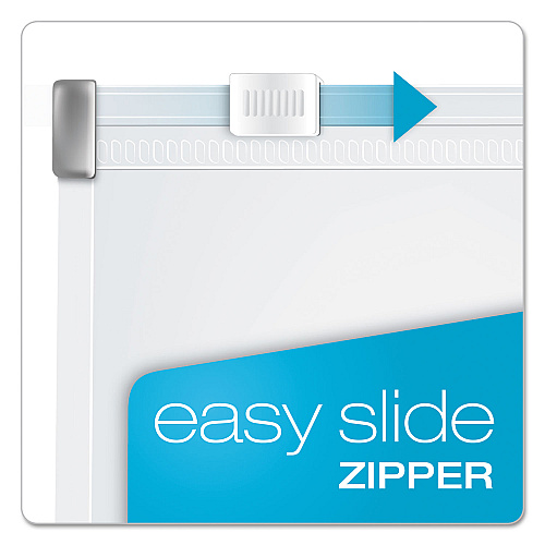 Cardinal Expanding Zipper Binder Pockets, 8.5 x 11, Clear, 3/Pack (14201)