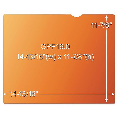 3M Gold Frameless Privacy Filter for 19" Flat Panel Monitor (GF190C4B)