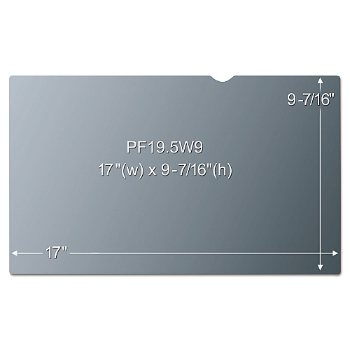 3M Frameless Blackout Privacy Filter for 19.5" Widescreen Flat Panel Monitor, 16:9 Aspect Ratio (PF195W9B)