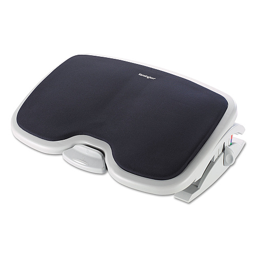 Kensington SoleMate Comfort Footrest with SmartFit System, 21.5w x 14d x 3.5 to 5h, Gray/Black (56144)