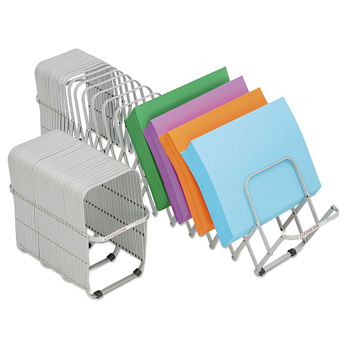 LEE Flexifile Expandable Collator to Organizer, 24 Sections, Letter to Legal Size Files, 6.5" x 10.25" x 10.5", Silver (14124)