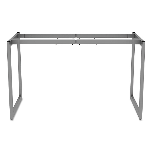 Alera Open Office Desk Series Adjustable O-Leg Desk Base, 47.25 to 70.78w x 23.63d x 28.5h, Silver (ALELSTB24GR)