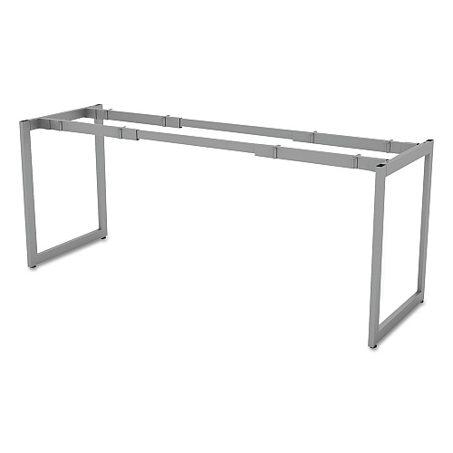 Alera Open Office Desk Series Adjustable O-Leg Desk Base, 47.25 to 70.78w x 23.63d x 28.5h, Silver (ALELSTB24GR)