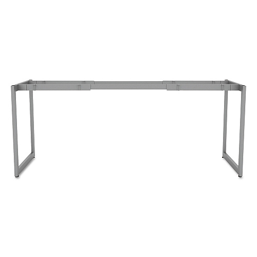 Alera Open Office Desk Series Adjustable O-Leg Desk Base, 47.25 to 70.78w x 23.63d x 28.5h, Silver (ALELSTB24GR)