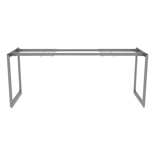 Alera Open Office Desk Series Adjustable O-Leg Desk Base, 47.25 to 70.78w x 23.63d x 28.5h, Silver (ALELSTB24GR)
