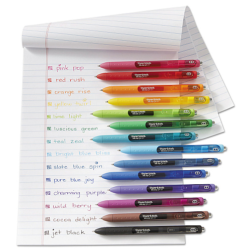 Paper Mate InkJoy Gel Pen, Retractable, Medium 0.7 mm, Assorted Ink and Barrel Colors, 14/Pack (1951636)