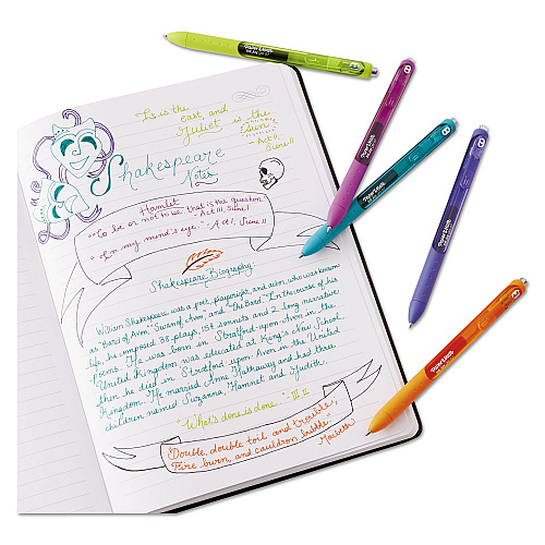 Paper Mate InkJoy Gel Pen, Retractable, Medium 0.7 mm, Assorted Ink and Barrel Colors, 14/Pack (1951636)