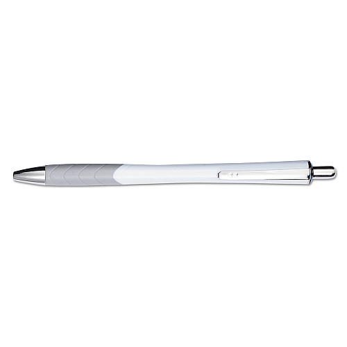 Paper Mate InkJoy 700 RT Ballpoint Pen, Retractable, Medium 1 mm, Blue Ink, White/Gray Barrel, Dozen (1951346)