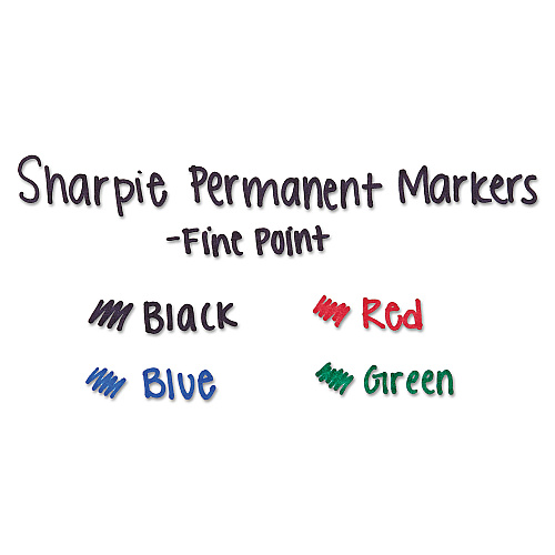 Sharpie Fine Tip Permanent Marker Value Pack, Fine Bullet Tip, Assorted Colors, 36/Pack (1921559)