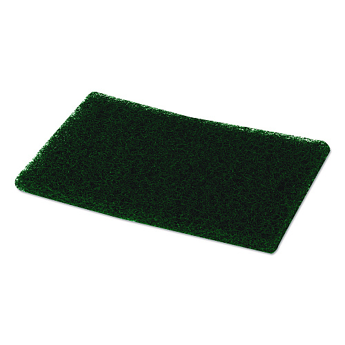Boardwalk&reg; Heavy-Duty Scour Pads, Green, 6" x 9", 15 Pads/Carton (BWK186)