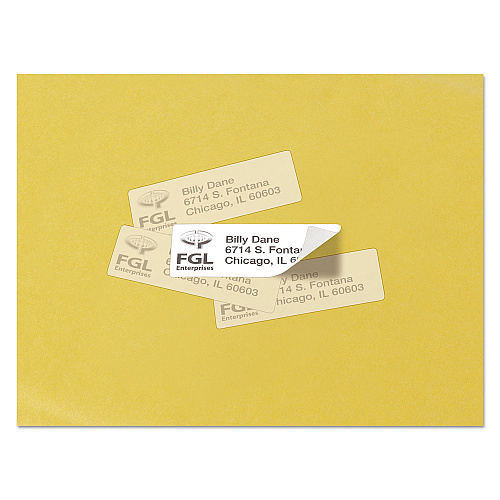 Avery Repositionable Address Labels w/SureFeed, Laser, 1 x 2.63, White, 3000/Box (55160)