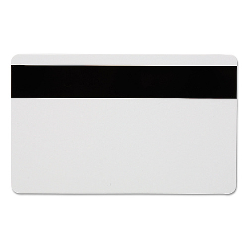 SICURIX Blank ID Card with Magnetic Strip, 2 1/8 x 3 3/8, White, 100/Pack (80340)