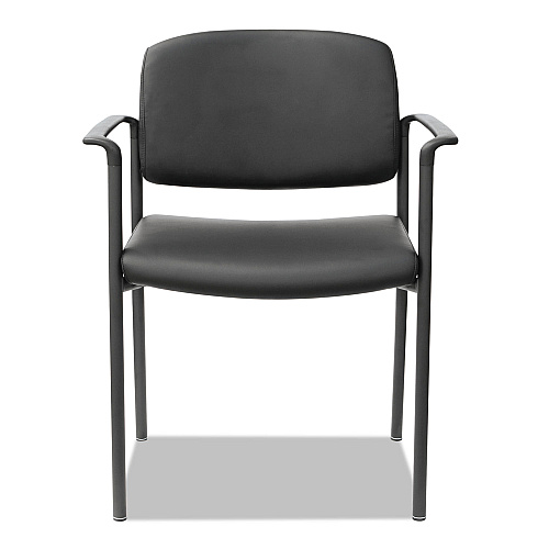 Alera Sorrento Series Ultra-Cushioned Stacking Guest Chair, 25.59" x 24.01" x 33.85", Black, 2/Carton (ALEUT6816)