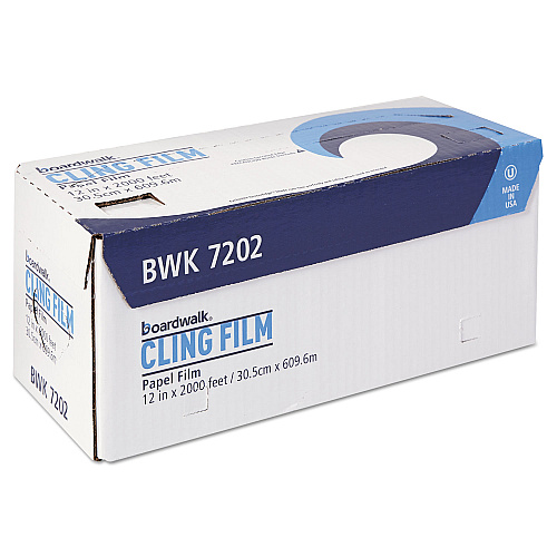 Boardwalk&reg; PVC Food Wrap Film, 12" x 2000-ft. Roll, 1 per Carton (BWK7202)