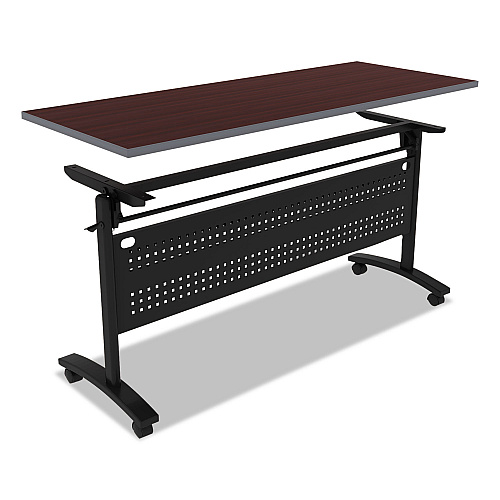 Alera Valencia Flip Training Table Base, Modesty Panel, 57.88w x 19.75d x 28.5h, Black (ALEVA737260BK)