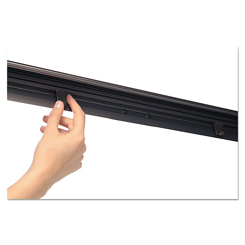 MasterVision Basic Tripod Melamine Presentation Easel, 22.5 x 42, White/Black (EA2300045)