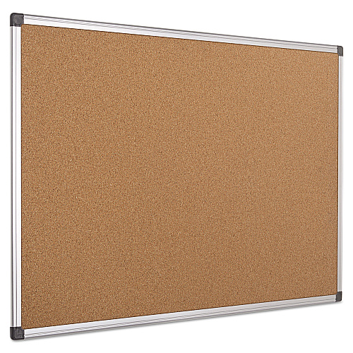 MasterVision Value Cork Bulletin Board with Aluminum Frame, 24 x 36, Tan Surface, Silver Aluminum Frame (CA031170)