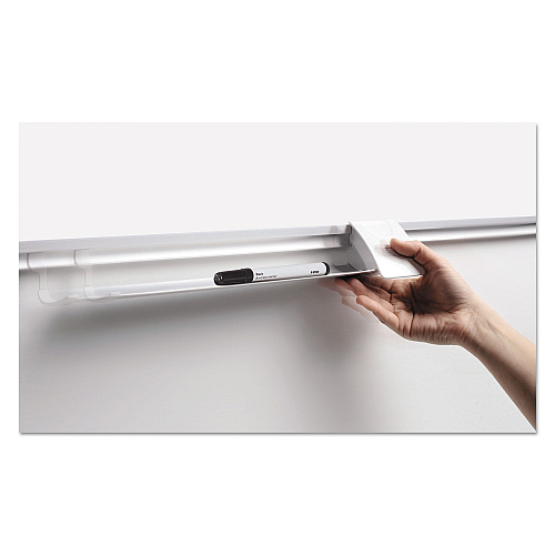 MasterVision Gridded Magnetic Porcelain Dry Erase Planning Board, 1 x 2 Grid, 72 x 48, White Surface, Silver Aluminum Frame (CR1230830)