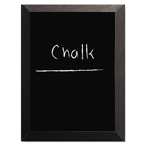 MasterVision Kamashi Chalk Board, 48 x 36, Black Surface, Black Wood Frame (PM14151620)