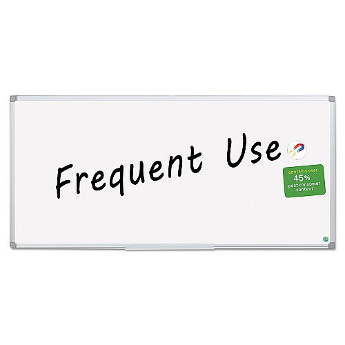 MasterVision Earth Gold Ultra Magnetic Dry Erase Boards, 96 x 48, White Surface, Silver Aluminum Frame (MA2107790)