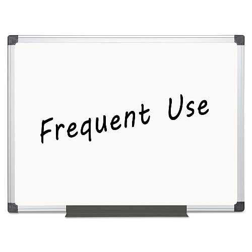 MasterVision Value Lacquered Steel Magnetic Dry Erase Board, 48 x 36, White Surface, Silver Aluminum Frame (MA0507170)