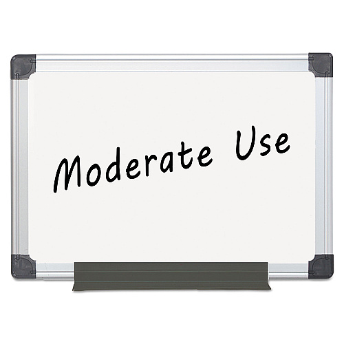 MasterVision Value Melamine Dry Erase Board, 36 x 48, White Surface, Silver Aluminum Frame (MA0512170MV)