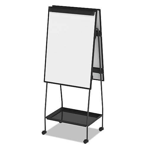 MasterVision Creation Station Dry Erase Board, 29.5 x 74.88, White Surface, Black Metal Frame (EA49125016)