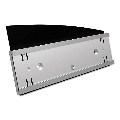 Deflecto Interior Image Anti-Glare Sign Holder, Landscape, 8.5 x 2 Insert, Black/Silver (89105)