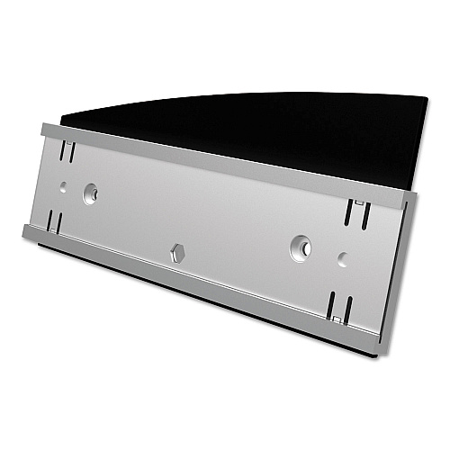 Deflecto Interior Image Anti-Glare Sign Holder, Landscape, 8.5 x 2 Insert, Black/Silver (89105)