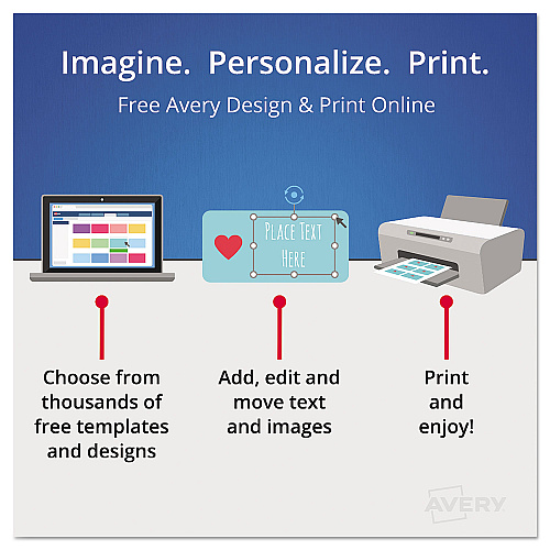 Avery Durable Permanent ID Labels with TrueBlock Technology, Laser Printers, 3.25 x 8.38, White, 3/Sheet, 50 Sheets/Pack (61531)