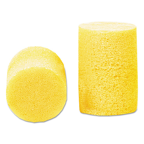 3M E-A-R Classic Earplugs, Pillow Paks, Cordless, PVC Foam, Yellow, 200 Pairs/Box (3101001)