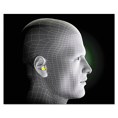 3M E-A-Rsoft Blasts Earplugs, Cordless, Foam, Yellow Neon/Red Flame, 200 Pairs/Box (3121252)