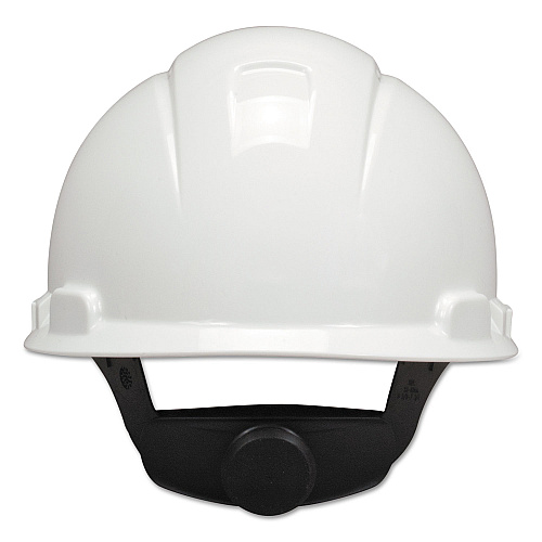 3M H-700 Series Hard Hat with Four Point Ratchet Suspension, Vented, White (H701V)