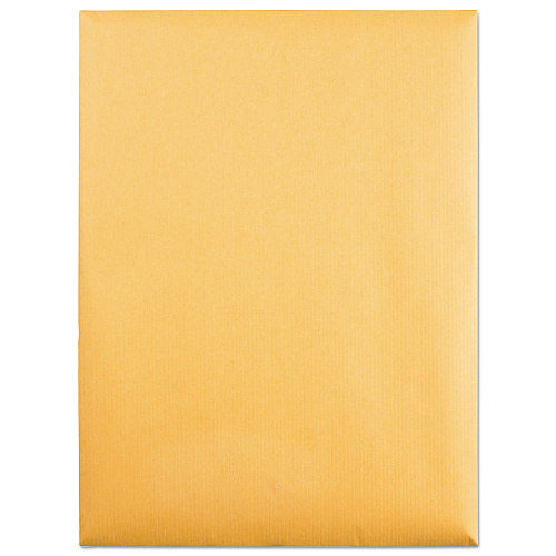 Quality Park Park Ridge Kraft Clasp Envelope, #90, Square Flap, Clasp/Gummed Closure, 9 x 12, Brown Kraft, 100/Box (43090)
