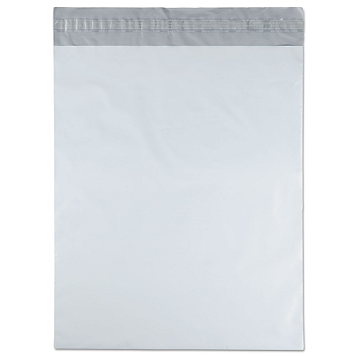 Quality Park Redi-Strip Poly Mailer, #5 1/2, Square Flap with Perforated Strip, Redi-Strip Adhesive Closure, 14 x 17, White, 100/Pack (46200)