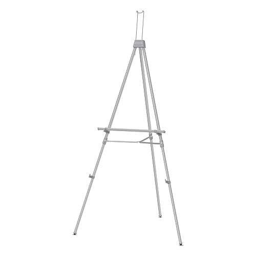 Quartet Aluminum Heavy-Duty Display Easel, 38" to 66" High, Aluminum, Silver (55E)