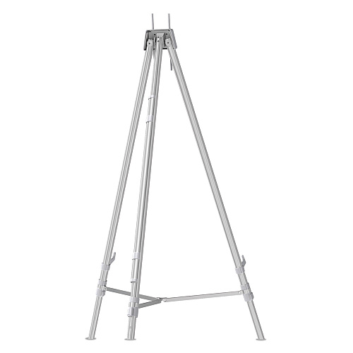 Quartet Aluminum Heavy-Duty Display Easel, 38" to 66" High, Aluminum, Silver (55E)