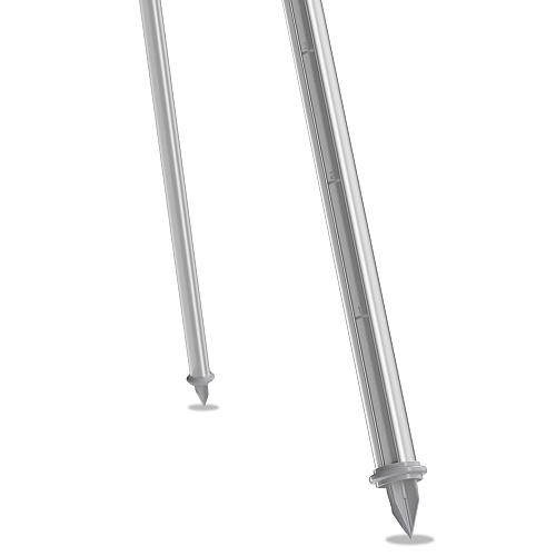 Quartet Aluminum Heavy-Duty Display Easel, 38" to 66" High, Aluminum, Silver (55E)