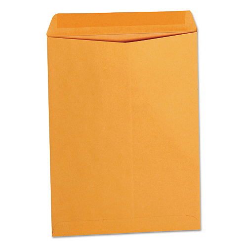 Universal Catalog Envelope, 24 lb Bond Weight Paper, #10 1/2, Square Flap, Gummed Closure, 9 x 12, Brown Kraft, 250/Box (UNV41105)