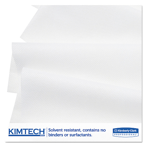 Kimtech SCOTTPURE Wipers, 1/4 Fold, 12 x 15, White, 100/Box, 4/Carton (06121)