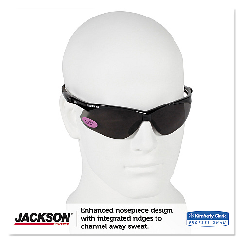 KleenGuard Nemesis Readers Safety Glasses, Smoke Frame, Smoke Polycarbonate Lens (22516)