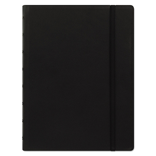 Filofax Notebook, 1-Subject, Medium/College Rule, Black Cover, (112) 8.25 x 5.81 Sheets (B115007U)