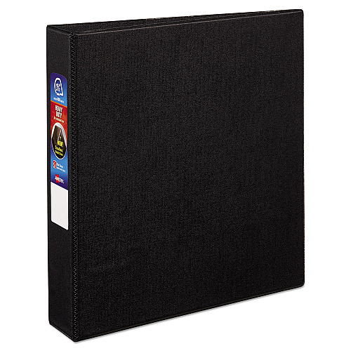 Avery Heavy-Duty Non-View Binder with DuraHinge and One Touch EZD Rings, 3 Rings, 1.5" Capacity, 11 x 8.5, Black (79985)