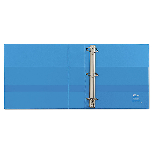 Avery Heavy-Duty Non Stick View Binder with DuraHinge and Slant Rings, 3 Rings, 2" Capacity, 11 x 8.5, Light Blue, (5501) (05501)