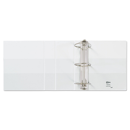 Avery Durable View Binder with DuraHinge and EZD Rings, 3 Rings, 5" Capacity, 11 x 8.5, White, (9901) (09901)