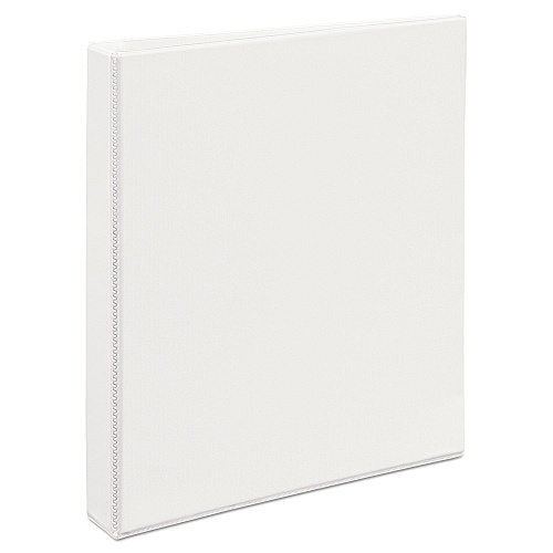 Avery Durable View Binder with DuraHinge and EZD Rings, 3 Rings, 1" Capacity, 11 x 8.5, White, (9301) (09301)